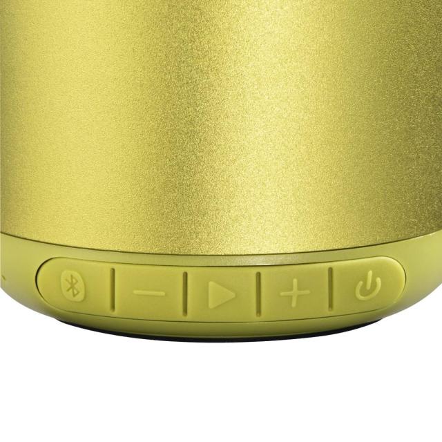 Смарт безжична тонколона HAMA Drum 2.0, Bluetooth, 3.5mm жак, 3.5W, Жълто-зелен