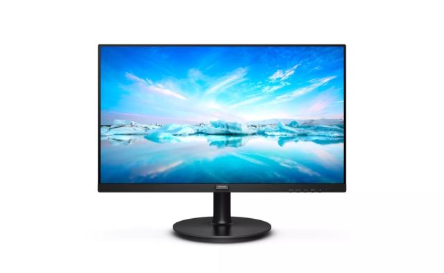 Монитор Philips 220V8L5/00, 21.5" VA WLED, 1920x1080@60Hz, 4ms GtG, 250ms cd/m2, 3000:1, Mega Infinity DCR, FlickerFree, Low Blue Mode, Tilt, D-SUB, DVI