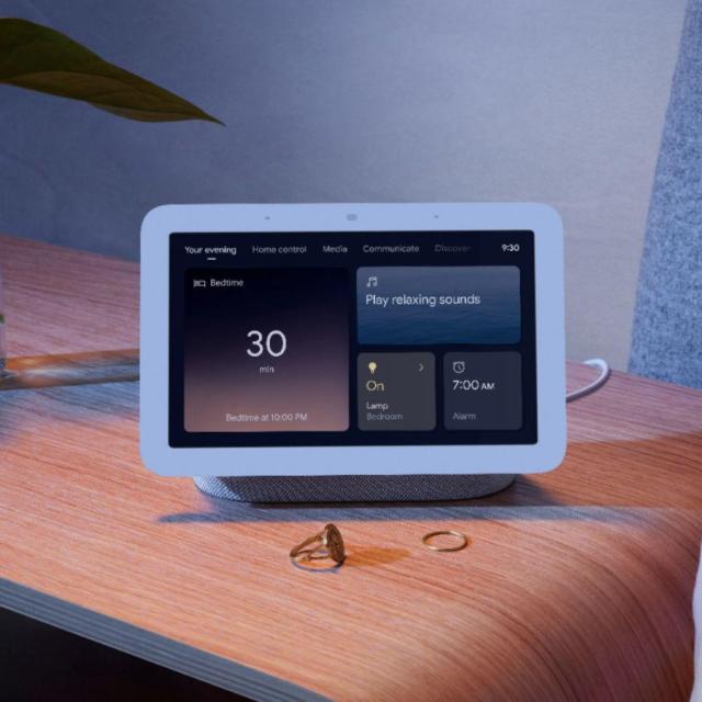 Смарт тонколона Google Nest Hub 2nd gen, Сензорен екран, Гласов асистент, Тъмно сив