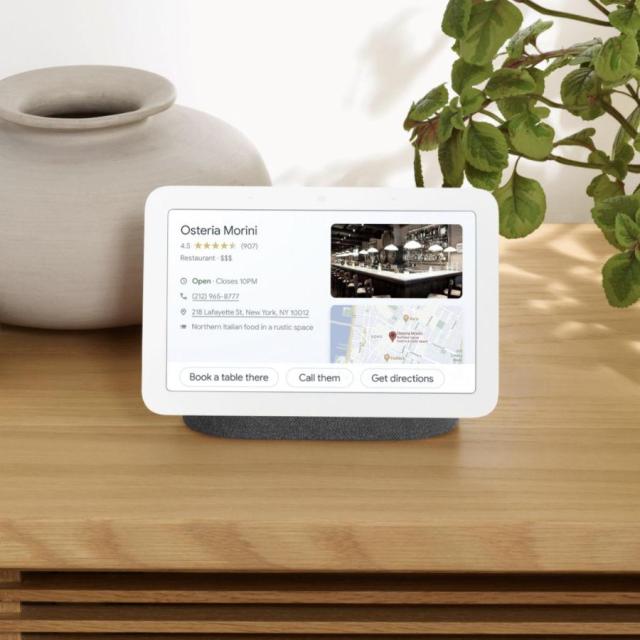 Смарт тонколона Google Nest Hub 2nd gen, Сензорен екран, Гласов асистент, Тъмно сив