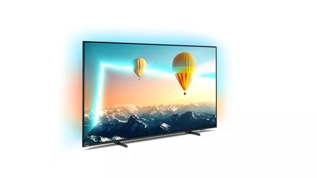 Телевизор Philips 43PUS8007/12, 43" UHD 4K LED 3840x2160, DVB-T/T2/T2-HD/C/S/S2, Ambilight 3, HDR10+, HLG, Android 11, Dolby Vision, Dolby Atmos, Pixel Precise UHD, 60Hz, BT 5.0, HDMI, VRR, ARC, USB, Cl+, 802.11n, Lan, 20W RMS, Black