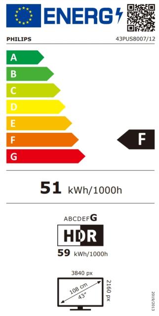 Телевизор Philips 43PUS8007/12, 43" UHD 4K LED 3840x2160, DVB-T/T2/T2-HD/C/S/S2, Ambilight 3, HDR10+, HLG, Android 11, Dolby Vision, Dolby Atmos, Pixel Precise UHD, 60Hz, BT 5.0, HDMI, VRR, ARC, USB, Cl+, 802.11n, Lan, 20W RMS, Black
