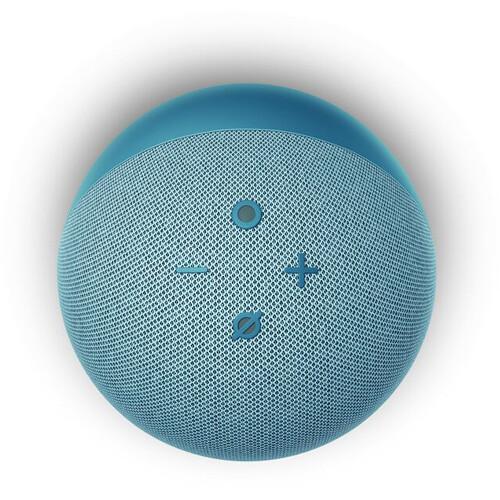 Смарт тонколона Amazon Echo Dot 4 Clock, 3W, микрофон, Wi-Fi, Bluetooth, AUX, гласов асистент, часовник, син