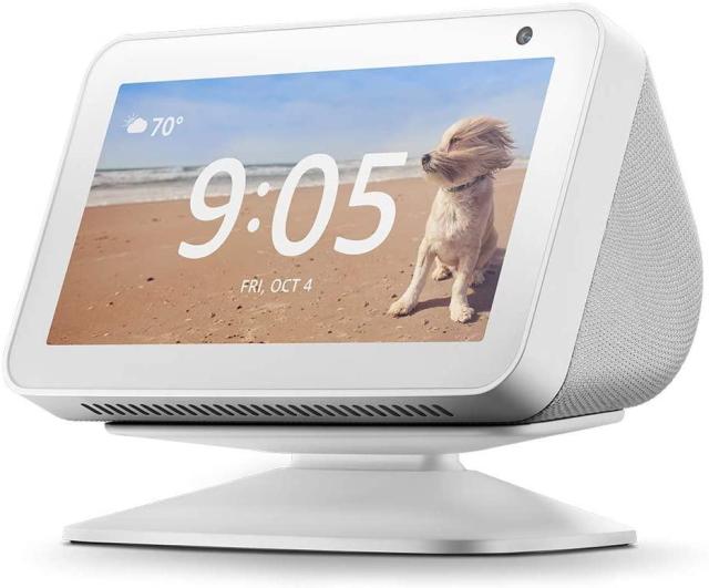 Смарт тонколона Amazon Echo Show 5, 1.0, 4W, сензорен 5.5" (13.97 cm) дисплей, 1Mpix камера, Bluetooth, Wi-Fi, гласов асистент Alexa, Бял