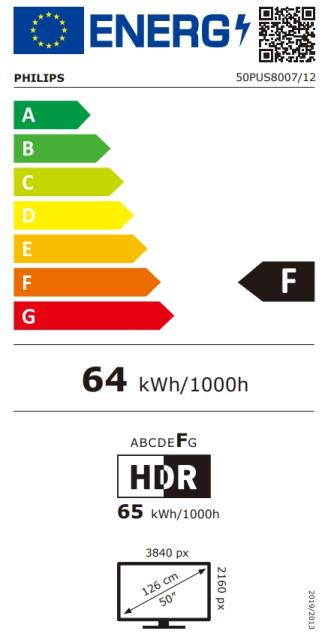 Телевизор Philips 50PUS8007/12, 50" UHD 4K LED 3840x2160, DVB-T/T2/T2-HD/C/S/S2, Ambilight 3, HDR10+, HLG, Android 11, Dolby Vision, Dolby Atmos, Quad Core Pixel Plus Ultra HD, 60Hz, BT 5.0, HDMI 2.1 VRR, ARC, USB, Cl+, 802.11n, Lan, 20W RMS, Black
