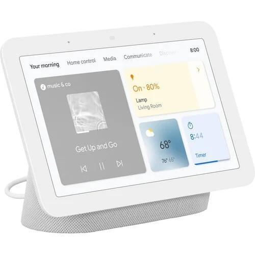 Смарт колонка Google Nest Hub 2nd gen, сензорен екран, гласов асистент, бяла