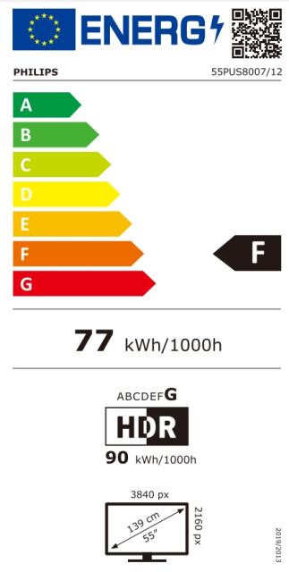 Телевизор Philips 55PUS8007/12, 55" UHD 4K LED 3840x2160, DVB-T/T2/T2-HD/C/S/S2, Ambilight 3, HDR10+, HLG, Android 11, Dolby Vision, Dolby Atmos, Pixel Precise UHD, 60Hz, BT 5.0, HDMI 2.1 VRR, ARC, USB, Cl+, 802.11n, Lan, 20W RMS, Borderless design, 