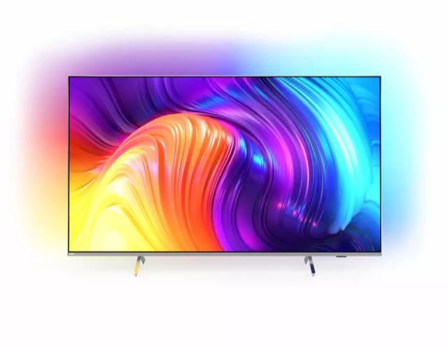 Телевизор Philips 58PUS8507/12, 58" UHD 4K LED 3840x2160, DVB-T/T2/T2-HD/C/S/S2, Ambilight 3, HDR10+, HLG, Android 11, Dolby Vision, Dolby Atmos, Pixel Precise UHD, 60Hz, BT 5.0, HDMI 2.1 VRR, ARC, USB, Cl+, 802.11n, Lan, 20W RMS, Borderless design, 
