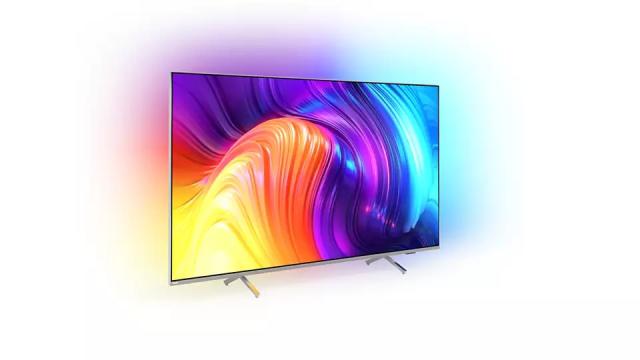 Телевизор Philips 58PUS8507/12, 58" UHD 4K LED 3840x2160, DVB-T/T2/T2-HD/C/S/S2, Ambilight 3, HDR10+, HLG, Android 11, Dolby Vision, Dolby Atmos, Pixel Precise UHD, 60Hz, BT 5.0, HDMI 2.1 VRR, ARC, USB, Cl+, 802.11n, Lan, 20W RMS, Borderless design, 