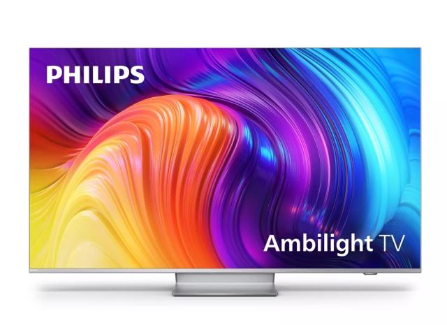 Телевизор Philips 65PUS8807/12, 65" THE ONE, UHD 4K DLED 3840x2160, DVB-T2/C/S2, Ambilight 3, HDR10+, HLG, Android 11, Dolby Vision/ Atmos, Quad Core P5 Perfec with Al, 120Hz, 16GB, 90% DCI Color Gamut, VRR FreeSync, BT5.0, HDMI, 2xUSB, Cl+, 802.11ac