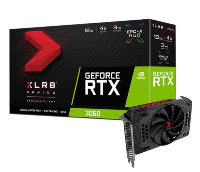 Видео карта PNY GeForce RTX 3060 XLR8 Gaming REVEL EPIC-X RGB Single Fan Edition