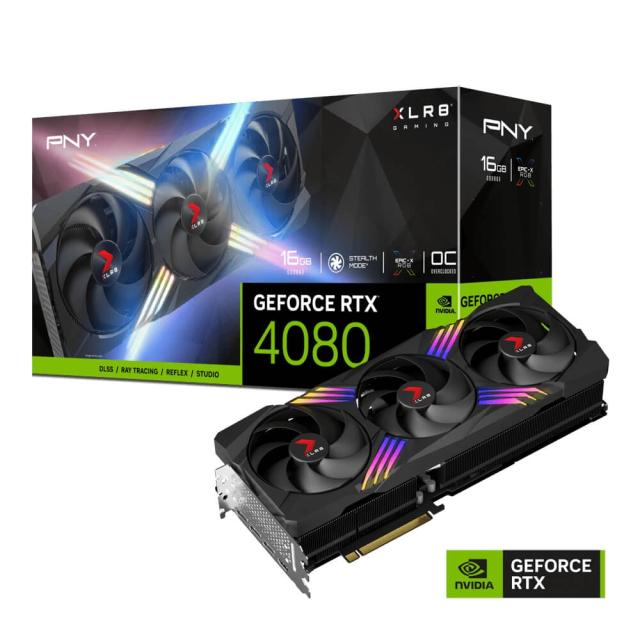 Видео карта PNY GEFORCE RTX 4080 16GB XLR8 Gaming VERTO Overclocked Edition
