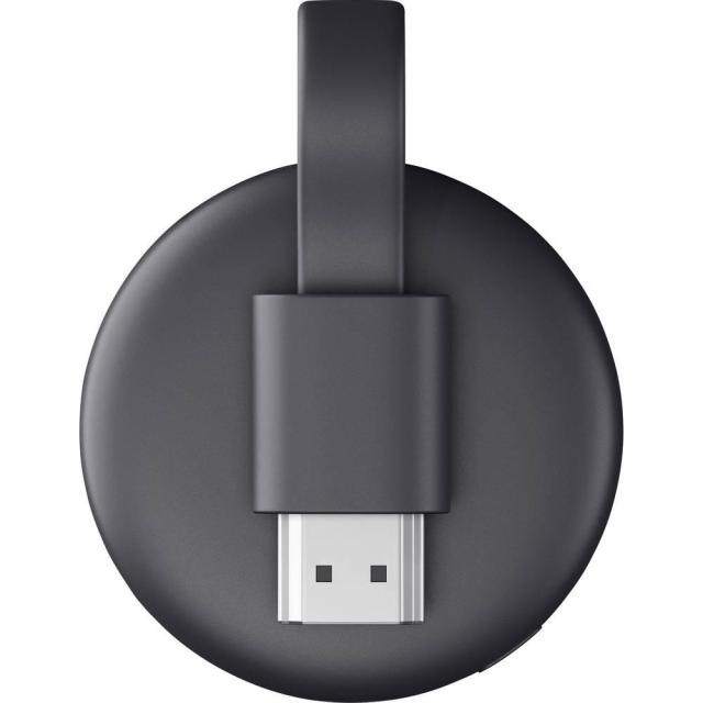 Мултимедиен плеър Google Chromecast 3rd Gen, HDMI, Черен