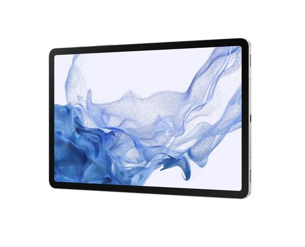 Таблет Samsung SM-X706 TAB S8 5G 11", 2560 x 1600 TFT, HDR10+, 120Hz, 128 GB, Octa-Core (1x3.00 GHz, 3x2.5 GHz, 4x1.8GHz), 8 GB RAM , 4xAKG Tuned Speakers, Bluetooth 5.2, 13 MP, 6 MP + 12 MP Selfie, 8000 mAh, Android 12, Silver