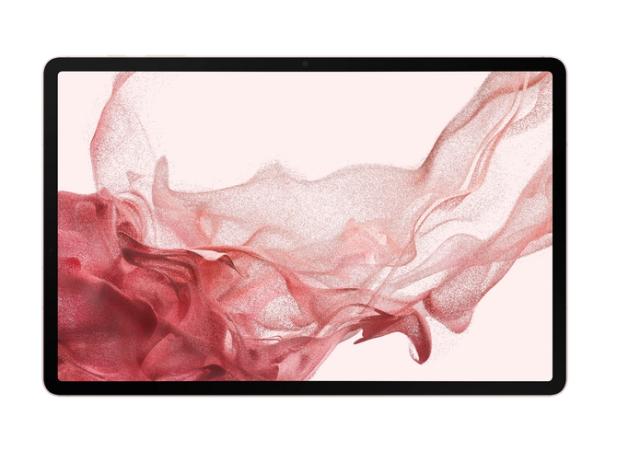 Таблет Samsung SM-X800 TAB S8+ Wi-Fi 12.4", 2800 x 1752 Super AMOLED, HDR10+, 120Hz, 128GB, Octa-Core (1x3.00 GHz, 3x2.5 GHz, 4x1.8GHz), 8 GB RAM , 4xAKG Tuned Speakers, Bluetooth 5.2, 13 MP, 6 MP + 12 MP Selfie, 10 090 mAh, Android 12, Pink Gold