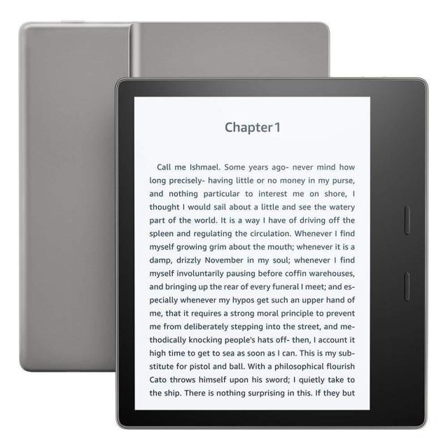 eBook четец Kindle Oasis, 7", 8GB, 300 ppi, Графит