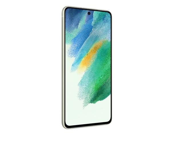 Мобилен телефон Samsung SM-G990B GALAXY S21 FE 5G 256 GB, Octa-Core (1x 2.84 GHz, 3x2.42 GHz, 4x1.8 GHz), 8 GB RAM, 6.4'' 1080 x 2400 Dynamic AMOLED 2X, 120 Hz, HDR 10+ , 12 MP + 8 MP + 12 MP + 32 MP Selfie, 4500 mAh, Dual SIM, Android 12, Olive