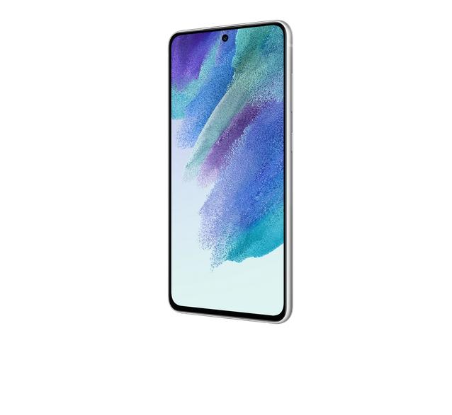 Мобилен телефон Samsung SM-G990B GALAXY S21 FE 5G 256 GB, Octa-Core (1x 2.84 GHz, 3x2.42 GHz, 4x1.8 GHz), 8 GB RAM, 6.4'' 1080 x 2400 Dynamic AMOLED 2X, 120 Hz, HDR 10+ , 12 MP + 8 MP + 12 MP + 32 MP Selfie, 4500 mAh, Dual SIM, Android 12, White
