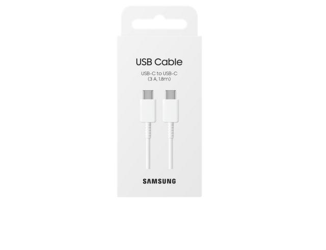 Кабел Samsung Cable  USB-C to USB-C 1.8m (3A) White