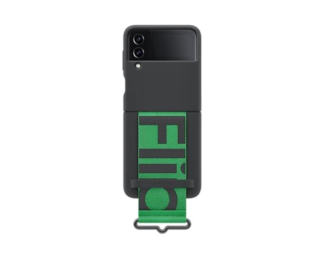 Калъф Samsung Flip4 Silicone Cover with Strap Black
