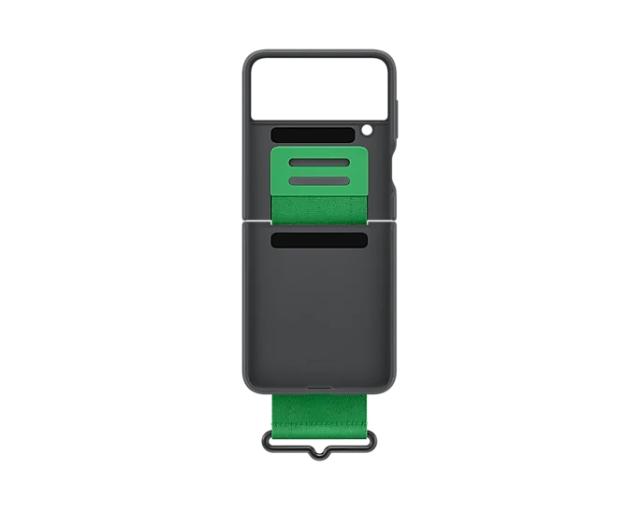 Калъф Samsung Flip4 Silicone Cover with Strap Black