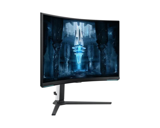 Монитор Samsung 32BG850 32" Odyssey G4, Curved 1000R, UHD Mini LED VA, 240 Hz, 1 ms GTG, 3840x2160, 350 cd/m2, 1000:1 Contrast, Eco Saving Plus, Flicker Free, AMD FreeSync Premium Pro, Black Equalizer, DP 1.4, 2xHDMI 2.1, 2xUSB, Headphone Jack, White
