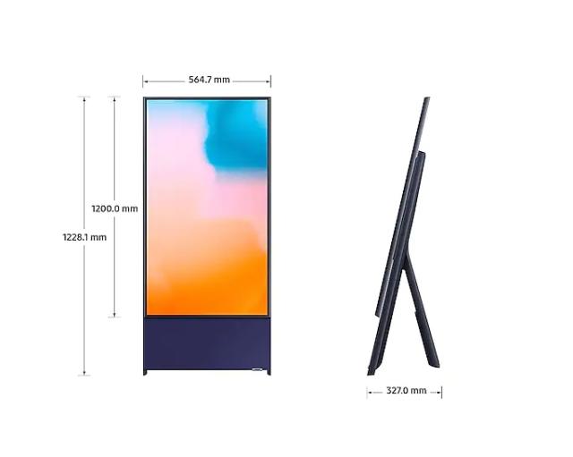 Телевизор Samsung 43" 43LS05B QLED Sero 4K Smart TV, 3600 PQI, QHDR, HDR 10+, Freesync, Dolby Digital Plus,2.2CH, DVB-T2CS2 x 2, Wireless, Network, 4xHDMI, 2xUSB, Black