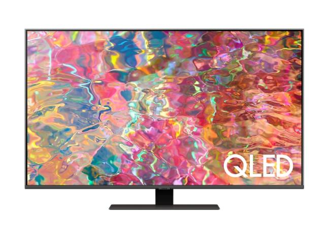 Телевизор Samsung 55'' 55Q80B QLED FLAT, SMART, 3800 PQI, Full-Array Micro Dimming, Quantum HDR 1500, Dolby Digital Plus, Q-Symphony, Bixby, Bluetooth 4.2, Wi-Fi 5, 4xHDMI 2.1, 2xUSB 2.0, Tizen 6.5, Titan Black