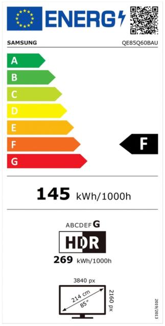 Телевизор Samsung 85'' 85Q60B QLED FLAT, SMART, 3100 PQI, Dual LED, Quantum HDR, HDR 10+, Dolby Digital Plus, Q-Symphony, Bixby, LAN, Bluetooth 4.2, Wi-Fi, 3xHDMI 2.0, 2xUSB 2.0, Tizen 6.5, Black