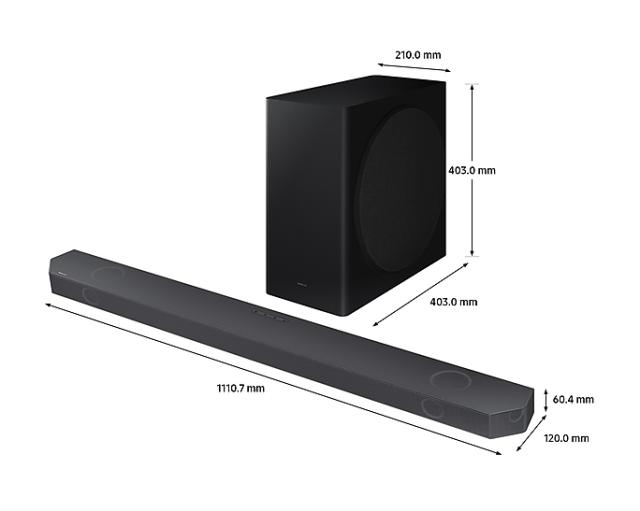 Аудио система Samsung HW-Q800B Soundbar 5.1.2ch w/ Wireless Dolby Atmos / DTS:X (2022) Black