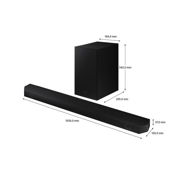Аудио система Samsung HW-Q600B Soundbar 3.1.2, 360W, Subwoofer Wireless, Dolby Atmos, Black