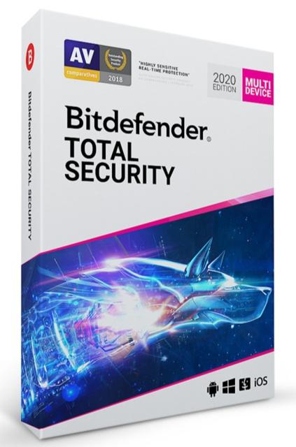 Лиценз за ползване на програмен продукт Bitdefender Total Security, 10 users, 2 years