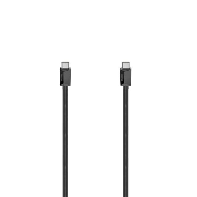 Кабел HAMA USB-C мъжко - USB-C мъжко, 1.5 м, черен,480Mb/s