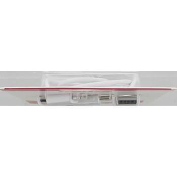 Кабел HAMA 3 в 1, USB-A мъжко - Micro USB мъжко, Адаптери Lightning и USB-C, 1.0 м., Бял