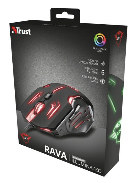 Мишка TRUST GXT 108 Rava Illuminated Gaming Mouse