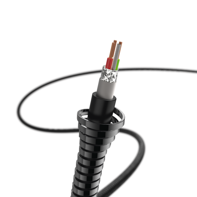 Кабел HAMA Metal, USB-А 2.0 мъжко - Lightning мъжко, 1.5 м., Черен