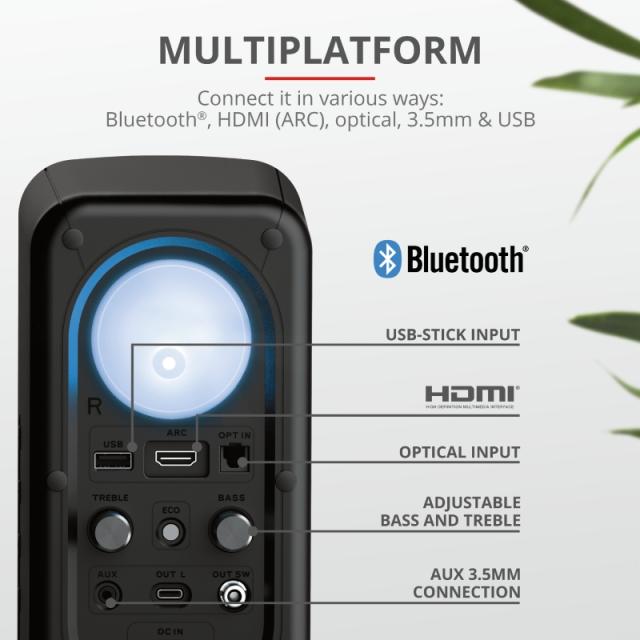 Аудио система TRUST GXT 635 Rumax 2.1 RGB Bluetooth Speaker Set