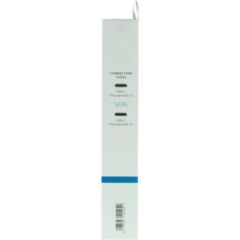 Кабел HAMA, USB-C, Thunderbolt 3, 20 Gbps, 5A, 100W, Ultra-HD 4K, 1м, Черен