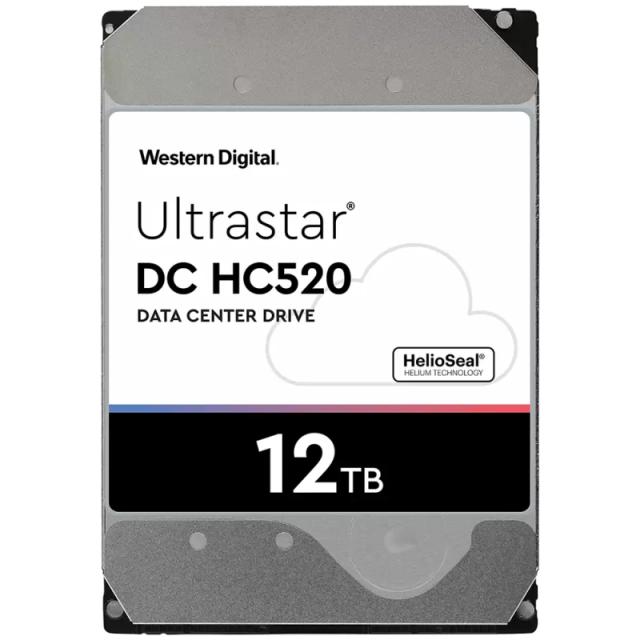 Твърд диск Western Digital Ultrastar DC HDD Server HE12 12TB 7200 rpm 256MB 3.5'' - SATA 6Gb/s 512E SE