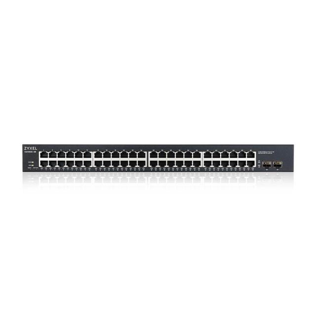 Комутатор Zyxel GS1900-48 v2, 48-port GbE L2 Smart Switch, rackmount