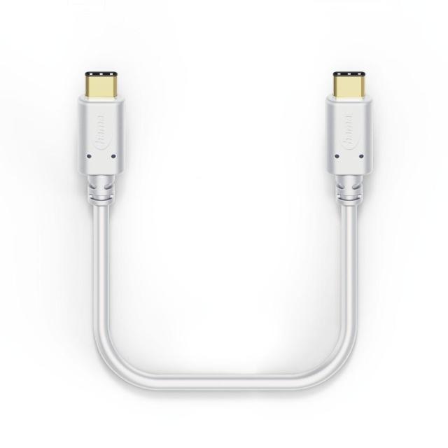 Кабел HAMA, USB-C мъжко - USB-C мъжко, 1.5 м, 480 MBit/s, Бял