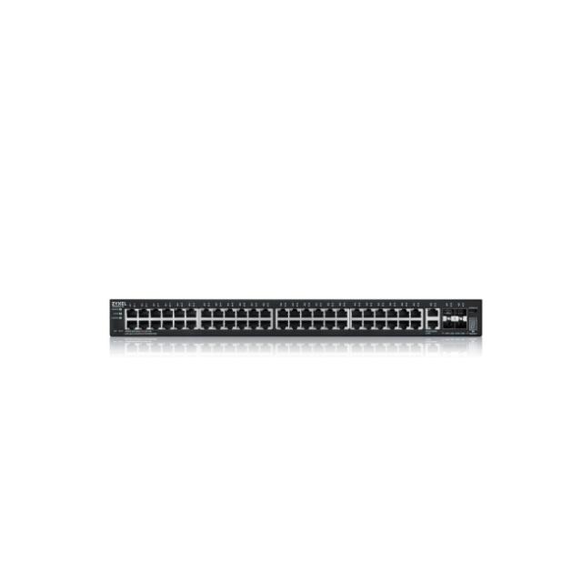 Комутатор ZyXEL XGS2220-54, L3 Access Switch, 48x1G RJ45, 2x10mG RJ45, 4x10G SFP+ Uplink, incl. 1 yr NebulaFlex Pro