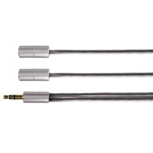 Адаптер HAMA, 3.5 mm жак мъжко - 2 x 3.5 мм женско, Стерео
