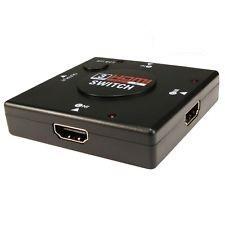 Превключвател Estillo, Автоматичен HDMI 1.4, 3 входа към 1 изход, Черен