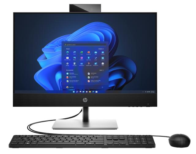 Настолен компютър - всичко в едно HP ProOne 440 G9 All-in-One, Core i5-12400T(1.8GHz, up to 4.2GHz/18MB/6C), 23.8" FHD IPS non-Touch + 5MP WebCam, 8GB 3200Mhz 1DIMM, 512GB PCIe SSD, NO DVDRW,  Wi-Fi 6 + BT 5.2, FreeDOS, 2 Year Warranty On-site