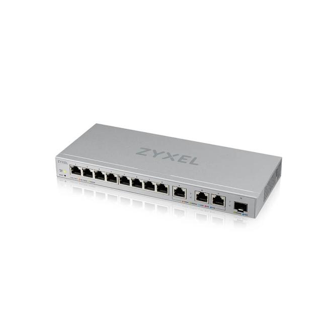 Комутатор ZyXEL XGS1210-12, 12-Port Gigabit webmanaged Switch with 8 port 1G + 3-Port MultiGig 1/2.5/5/10G + 1-Port SFP+