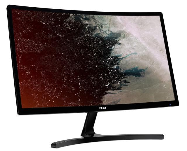 Монитор Acer ED242QRAbidpx, 23.6" Curved VA, Anti-Glare, FreeSync 144Hz, 4ms, 100M:1 DCR, 250 cd/m2, FullHD 1920x1080, DVI, HDMI, DisplayPort, Audio Out, Black
