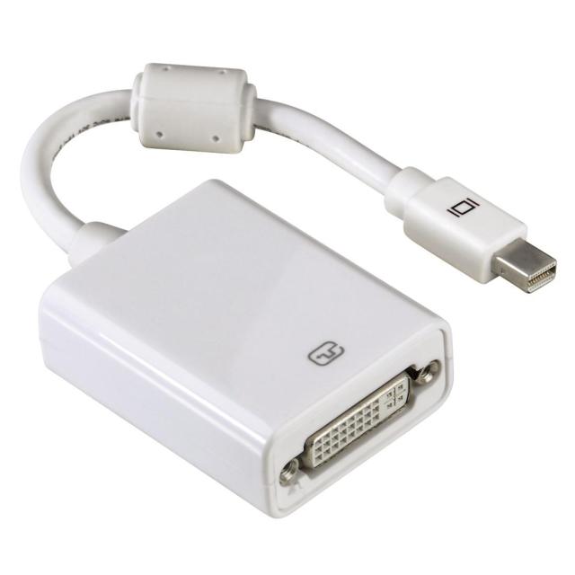 Адаптер HAMA 53248, DVI-D Dual Link женско - Mini DisplayPort мъжко, Бял