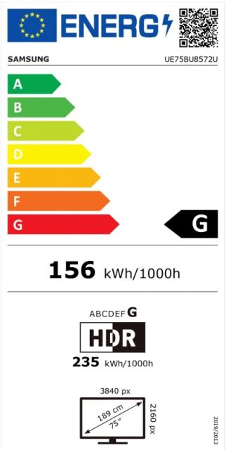 Телевизор Samsung 75" 75BU8572 4K UHD LED TV, SMART, 2200 PQI, Dolby Digital Plus, 3xHDMI, 2xUSB, WiFi 5, Bluetooth 5.2, Tizen, Black