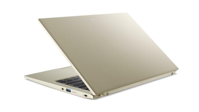 Лаптоп Acer Swift 3, SF314-512-55KB, Intel Core i5-1240P (up to 4.40 GHz, 12MB), 14" FHD IPS, 8GB LPDDR4, 512GB PCIe NVMe SSD, Intel UHD, WIFI 6E, BT, FHD Cam,FPR, Linux, Gold